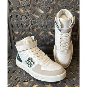 ECCO Street 720 Gore-Tex Golf Shoes Men 11–11.5 High Top Leather White Green yu